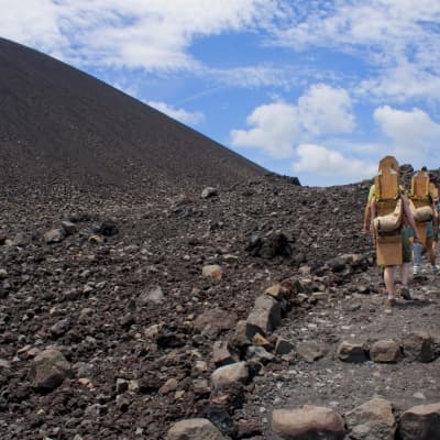 Surf sur un volcan